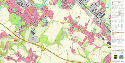 Staatsbetrieb Geobasisinformation und Vermessung Sachsen Lockwitz, Dresden, Stadt (1:10,000 scale) digital map