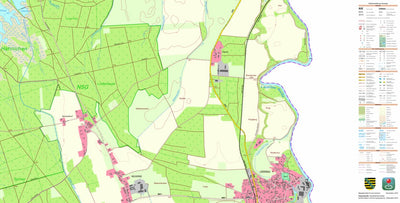 Staatsbetrieb Geobasisinformation und Vermessung Sachsen Lodenau, Rothenburg/O.L., Stadt (1:10,000 scale) digital map