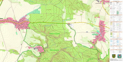 Staatsbetrieb Geobasisinformation und Vermessung Sachsen Lohmen, Lohmen (1:10,000 scale) digital map