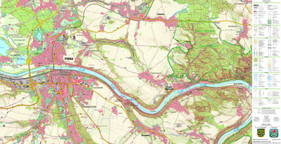 Staatsbetrieb Geobasisinformation und Vermessung Sachsen Lohmen, Lohmen (1:25,000 scale) digital map