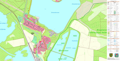 Staatsbetrieb Geobasisinformation und Vermessung Sachsen Lohsa, Lohsa (1:10,000 scale) digital map