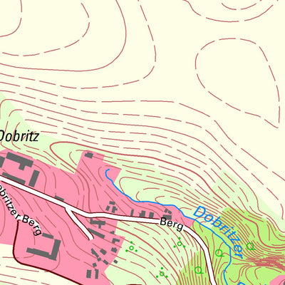 Staatsbetrieb Geobasisinformation und Vermessung Sachsen Löthain, Käbschütztal (1:10,000 scale) digital map