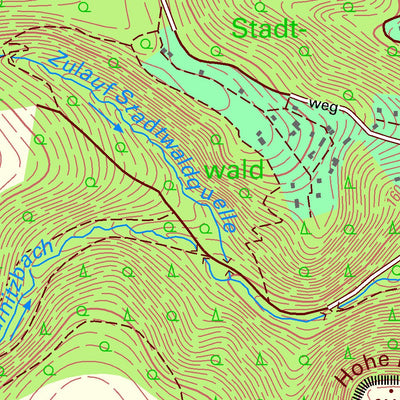Staatsbetrieb Geobasisinformation und Vermessung Sachsen Löthain, Käbschütztal (1:10,000 scale) digital map
