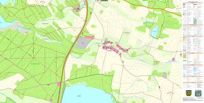 Staatsbetrieb Geobasisinformation und Vermessung Sachsen Lötzschen, Thiendorf (1:10,000 scale) digital map