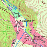Staatsbetrieb Geobasisinformation und Vermessung Sachsen Löwenhain, Altenberg, Stadt (1:10,000 scale) digital map