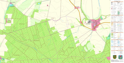 Staatsbetrieb Geobasisinformation und Vermessung Sachsen Mahitzschen, Belgern-Schildau, Stadt (1:10,000 scale) digital map