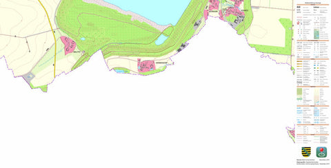 Staatsbetrieb Geobasisinformation und Vermessung Sachsen Maltitz, Groitzsch, Stadt (1:10,000 scale) digital map