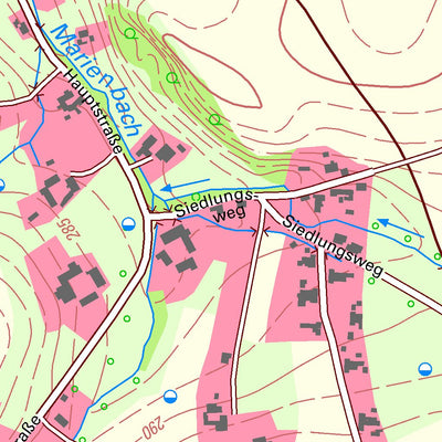 Staatsbetrieb Geobasisinformation und Vermessung Sachsen Marbach, Striegistal (1:10,000 scale) digital map