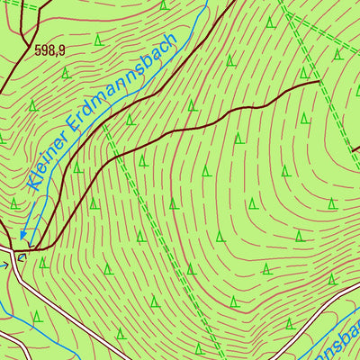 Staatsbetrieb Geobasisinformation und Vermessung Sachsen Marienberg, Marienberg, Stadt (1:10,000 scale) digital map