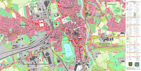 Staatsbetrieb Geobasisinformation und Vermessung Sachsen Marienthal Ost, Zwickau, Stadt (1:10,000 scale) digital map