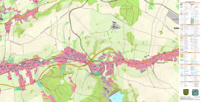 Staatsbetrieb Geobasisinformation und Vermessung Sachsen Markersbach, Raschau-Markersbach 1 (1:10,000 scale) digital map