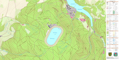 Staatsbetrieb Geobasisinformation und Vermessung Sachsen Markersbach, Raschau-Markersbach 2 (1:10,000 scale) digital map