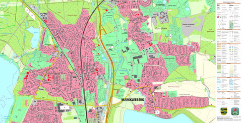 Staatsbetrieb Geobasisinformation und Vermessung Sachsen Markkleeberg, Markkleeberg, Stadt (1:10,000 scale) digital map
