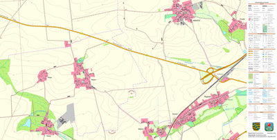 Staatsbetrieb Geobasisinformation und Vermessung Sachsen Mautitz, Riesa, Stadt (1:10,000 scale) digital map