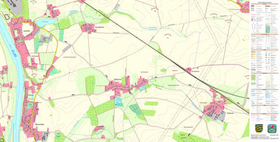 Staatsbetrieb Geobasisinformation und Vermessung Sachsen Medessen, Priestewitz (1:10,000 scale) digital map