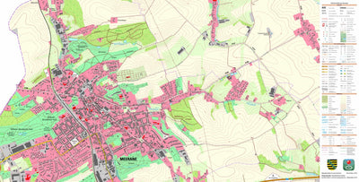 Staatsbetrieb Geobasisinformation und Vermessung Sachsen Meerane, Stadt, Meerane, Stadt (1:10,000 scale) digital map