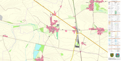 Staatsbetrieb Geobasisinformation und Vermessung Sachsen Mehltheuer, Hirschstein (1:10,000 scale) digital map