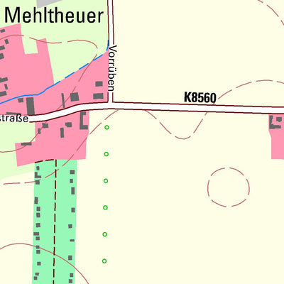 Staatsbetrieb Geobasisinformation und Vermessung Sachsen Mehltheuer, Hirschstein (1:10,000 scale) digital map