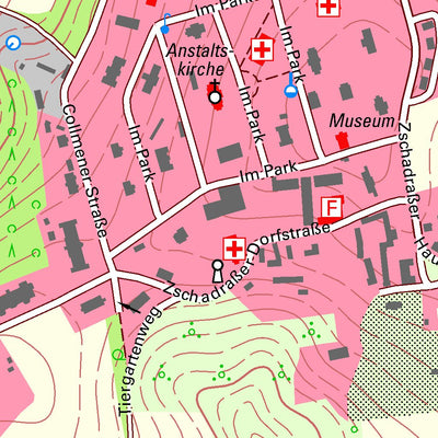 Staatsbetrieb Geobasisinformation und Vermessung Sachsen Meuselwitz, Colditz, Stadt (1:10,000 scale) digital map