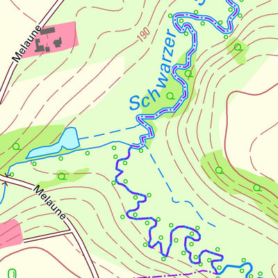 Staatsbetrieb Geobasisinformation und Vermessung Sachsen Meuselwitz, Reichenbach/O.L., Stadt (1:10,000 scale) digital map