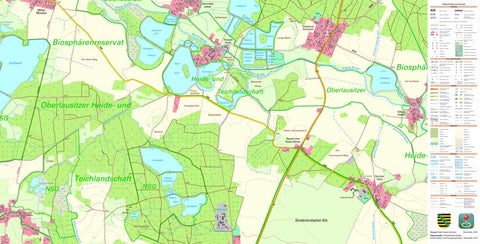 Staatsbetrieb Geobasisinformation und Vermessung Sachsen Milkel, Radibor (1:10,000 scale) digital map