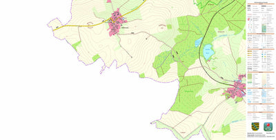 Staatsbetrieb Geobasisinformation und Vermessung Sachsen Mißlareuth, Weischlitz 1 (1:10,000 scale) digital map