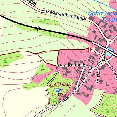 Staatsbetrieb Geobasisinformation und Vermessung Sachsen Mißlareuth, Weischlitz 1 (1:10,000 scale) digital map