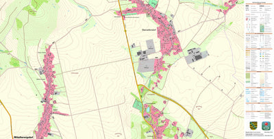 Staatsbetrieb Geobasisinformation und Vermessung Sachsen Mittelherwigsdorf, Mittelherwigsdorf (1:10,000 scale) digital map
