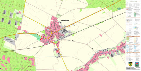 Staatsbetrieb Geobasisinformation und Vermessung Sachsen Mockrehna, Mockrehna (1:10,000 scale) digital map