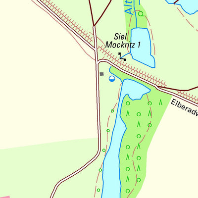 Staatsbetrieb Geobasisinformation und Vermessung Sachsen Mockritz, Elsnig (1:10,000 scale) digital map