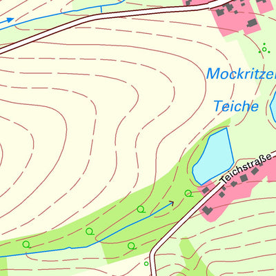 Staatsbetrieb Geobasisinformation und Vermessung Sachsen Mockritz, Großweitzschen (1:10,000 scale) digital map