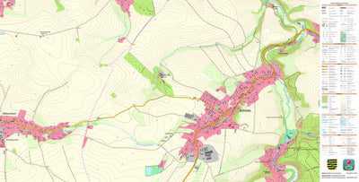 Staatsbetrieb Geobasisinformation und Vermessung Sachsen Mohorn, Wilsdruff, Stadt (1:10,000 scale) digital map