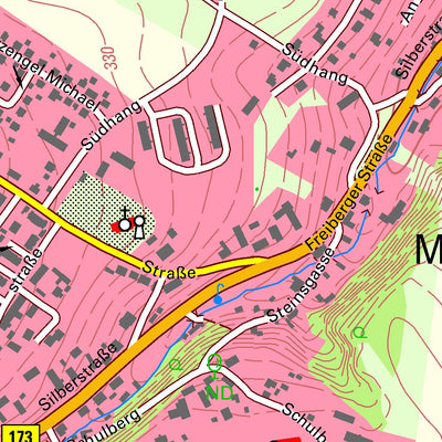 Staatsbetrieb Geobasisinformation und Vermessung Sachsen Mohorn, Wilsdruff, Stadt (1:10,000 scale) digital map