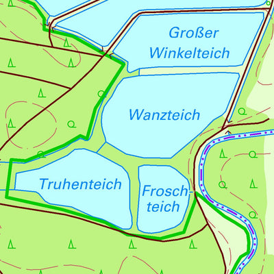 Staatsbetrieb Geobasisinformation und Vermessung Sachsen Mönau, Boxberg/O.L. (1:10,000 scale) digital map
