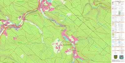 Staatsbetrieb Geobasisinformation und Vermessung Sachsen Morgenröthe-Rautenkranz, Muldenhammer 1 (1:10,000 scale) digital map