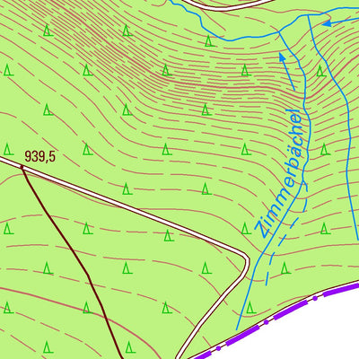 Staatsbetrieb Geobasisinformation und Vermessung Sachsen Morgenröthe-Rautenkranz, Muldenhammer 2 (1:10,000 scale) digital map