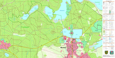 Staatsbetrieb Geobasisinformation und Vermessung Sachsen Moritzburg, Moritzburg (1:10,000 scale) digital map