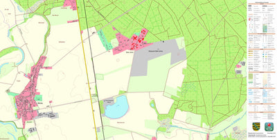Staatsbetrieb Geobasisinformation und Vermessung Sachsen Mörtitz, Doberschütz (1:10,000 scale) digital map