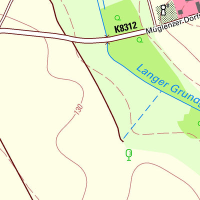 Staatsbetrieb Geobasisinformation und Vermessung Sachsen Müglenz, Lossatal (1:10,000 scale) digital map