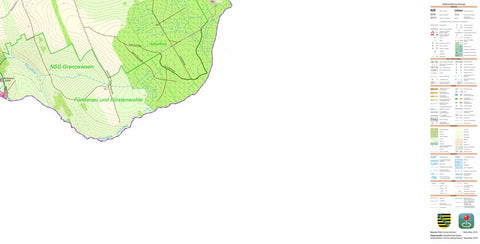 Staatsbetrieb Geobasisinformation und Vermessung Sachsen Müglitz, Altenberg, Stadt (1:10,000 scale) digital map