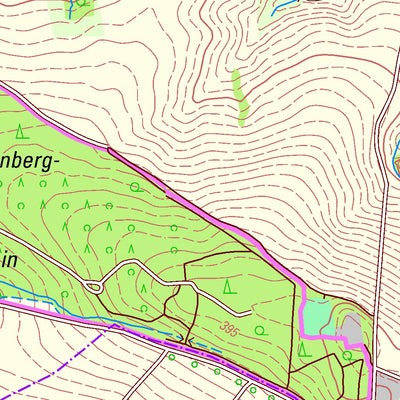 Staatsbetrieb Geobasisinformation und Vermessung Sachsen Mühlbach, Frankenberg/Sa., Stadt (1:25,000 scale) digital map