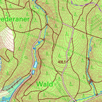 Staatsbetrieb Geobasisinformation und Vermessung Sachsen Mühlbach, Frankenberg/Sa., Stadt (1:25,000 scale) digital map