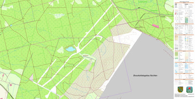 Staatsbetrieb Geobasisinformation und Vermessung Sachsen Mühlrose, Trebendorf (1:10,000 scale) digital map
