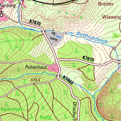 Staatsbetrieb Geobasisinformation und Vermessung Sachsen Mühltroff, Pausa-Mühltroff, Stadt (1:25,000 scale) digital map