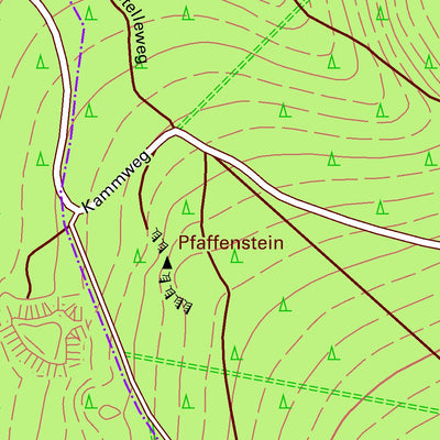 Staatsbetrieb Geobasisinformation und Vermessung Sachsen Muldenberg, Grünbach (1:10,000 scale) digital map