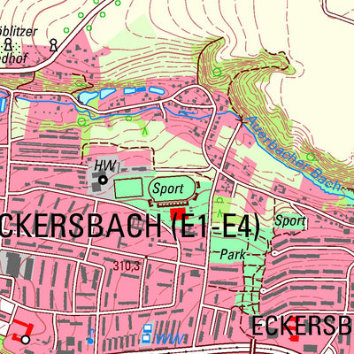Staatsbetrieb Geobasisinformation und Vermessung Sachsen Mülsen St. Jacob, Mülsen (1:25,000 scale) digital map