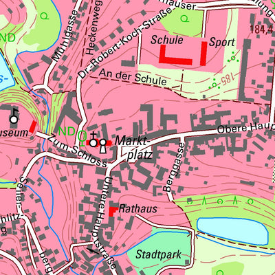 Staatsbetrieb Geobasisinformation und Vermessung Sachsen Mutzschen, Grimma, Stadt (1:10,000 scale) digital map
