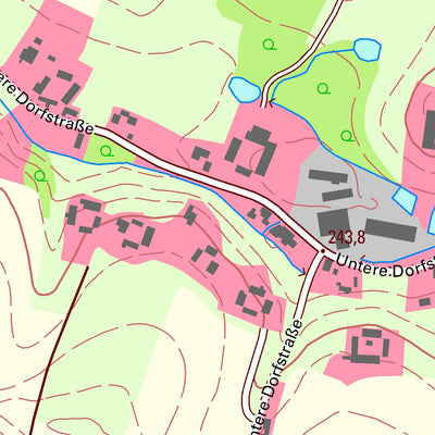 Staatsbetrieb Geobasisinformation und Vermessung Sachsen Narsdorf, Geithain, Stadt (1:10,000 scale) digital map