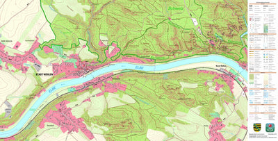 Staatsbetrieb Geobasisinformation und Vermessung Sachsen Naundorf, Struppen (1:10,000 scale) digital map