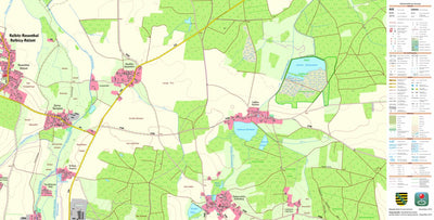 Staatsbetrieb Geobasisinformation und Vermessung Sachsen Naußlitz, Ralbitz-Rosenthal (1:10,000 scale) digital map